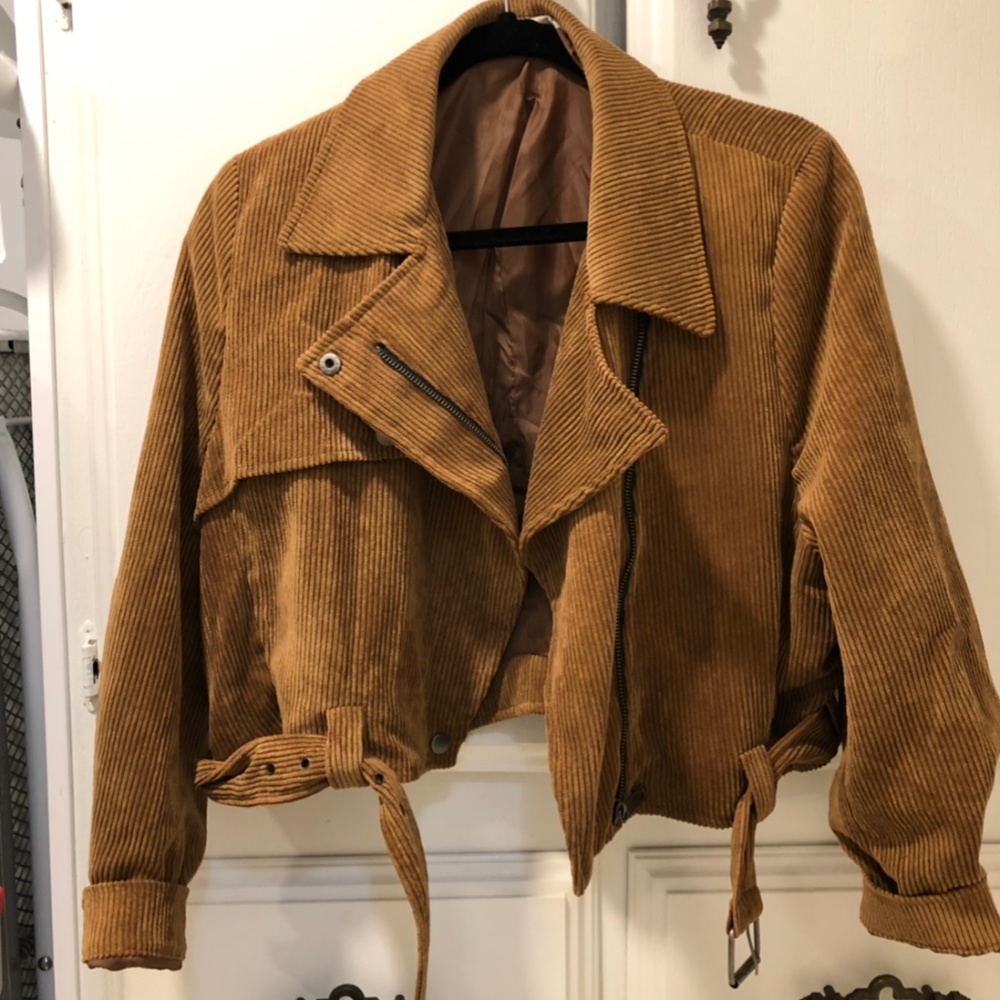 Nasty Gal Corduroy Moto Jacket
